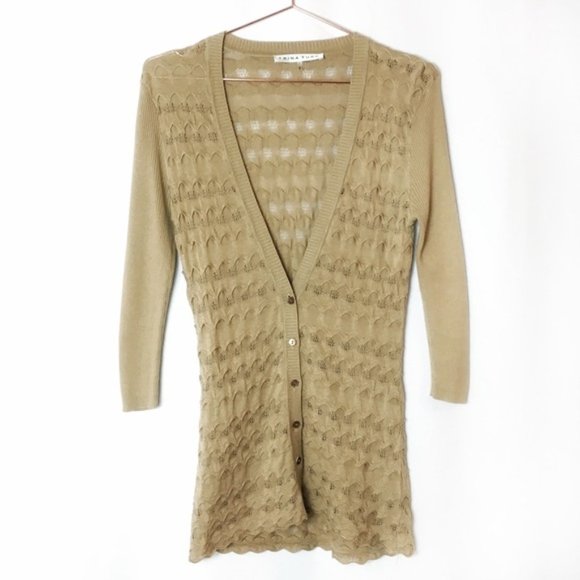 Trina Turk | Textured Open Weave Cardigan - Picture 1 of 4
